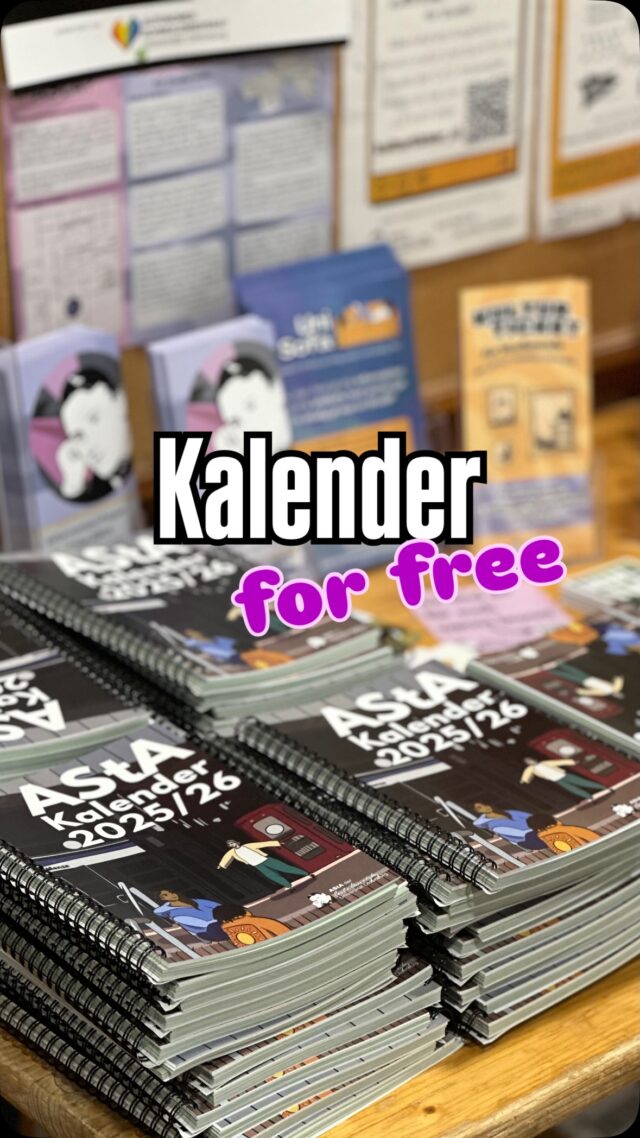 Die AStA-Kalender sind da!! ✌️ schnappt sie euch! 
📍Mensa Foyer Haarentor & AStA Trakt